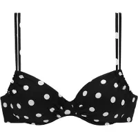 LASCANA Bikinioverdel sort / hvid