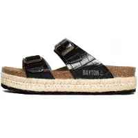 Bayton Pantoletter 'Alcee' beige / sort