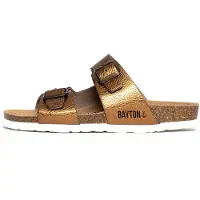 Bayton Pantoletter 'Ilithye' bronze / sort