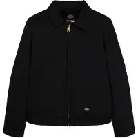 Dickies Jakke m. Fleece - Cropped - Eisenhower - Sort - - 12-14 år (152-164) - Overgangsjakke