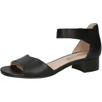 Caprice Heeled sandal, black, made of Leather with Block heel, Size 37.5