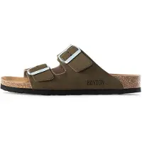 Bayton Pantoletter 'Atlas' khaki / sort