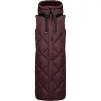 NAVAHOO Vest 'Schnuckel' bordeaux / grenadine / sort