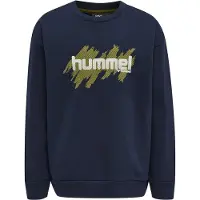 Hummel Sweatshirt - hmlJarrie - Black Iris - - 4 år (104) - Sweatshirt