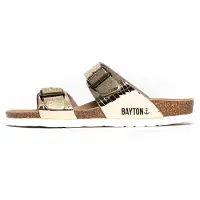 Bayton Sandaler 'Marbella' lysebrun / guld / sort / hvid