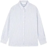 Scalpers Bluse 'New Boppy' lyseblå / hvid