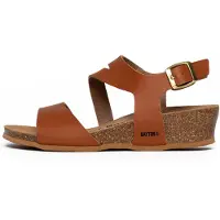 Bayton Sandaler med rem 'Reus' camel / guld