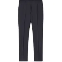 Hackett London Hackett Londontil mænd. HM211330 Ensfarvede uldbukser navy (40), Casual, Party, Bomuld, Klassisk, Blå