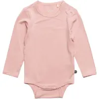 Minymo Body l/æ - Bambus - Rosa - - 50 - Body L/Æ