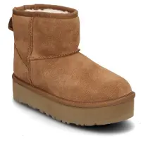 Ugg UGGtil piger. 1143700K Læder ankelstøvler K Classic Mini Platform brun (31), 1-3 cm, Ingen, Casual, børnetøj