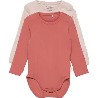 Minymo Body l/æ - Rib - 2-pak - Canyon Rose - - 74 - Body L/Æ