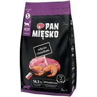 PAN MIĘSKO Kalvekød Med Rejer Lille Kattemad 5kg