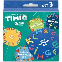 Timio Disksæt 3 - Eventyr, Alfabetet, Grøntsager og Tiden - - OneSize - Legetøj