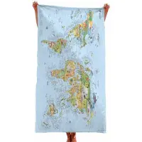 Awesome Maps Dykkekort Håndklæde