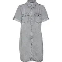 Vero Moda Blusekjole 'Jennie' grey denim