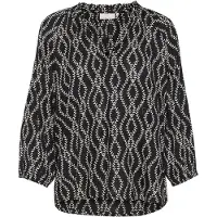 Kaffe Bluse 'KA Sigrid' sort / hvid