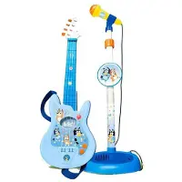 Reig Musicales Guitar And With Extendable Foot Bluey Adjustable Height 60x30x17 Cm Mikrofon