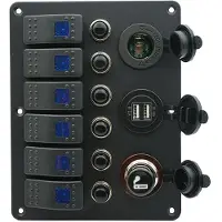 Oem Marine Panel Med 6 Afbrydere