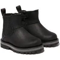 Timberland Timberlandunisex til børn. TB0A28P10011 Courma Chelsea læderstøvler (21), Sort, Fast, Lynlås, Velcro, Casual, børnetøj