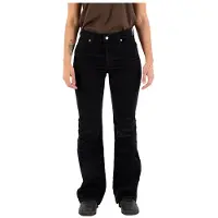 Superdry Superdrytil kvinder. W7010445A Flossede fløjlsbukser med mellemhøjt ben, sort (26/33), Casual, Bomuld