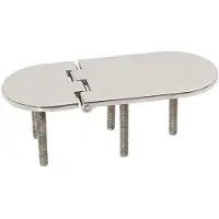 A.a.a. Rustfrit Stål Omvendt Hængsel Med Fangebolte 145x65x4 Mm