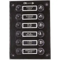 A.a.a. Sikringsholder 6 Afbrydere Elektrisk Panel