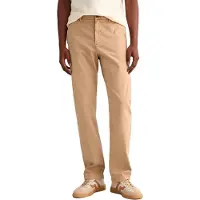 Gant Ganttil mænd. 1505228 Strukturerede Slim Fit Chino-bukser med struktureret, bearbejdet tekstur (36), Casual, Bomuld, Økologisk bomuld