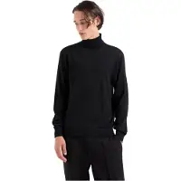 Armani Exchange A|X Armani Exchangetil mænd. 8NZM3CZM8AZ1200 Sort rullekravetrøje (S), Casual, Bomuld