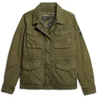 Superdry Superdrytil kvinder. W5011761A Militærjakke M65 grøn (XS), Casual, Bomuld