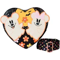 Loungefly Floral Ghost Mickey & Minnie Skuldertaske