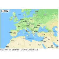 C-MAP Kort Over Adriaterhavet Og Det Ioniske Hav