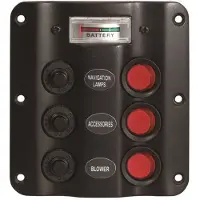 A.a.a. Elektrisk Panel Med Voltmeter