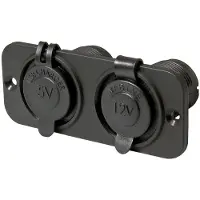 Talamex Dobbelt Indmuringsramme Med Usb 2.4a Og Standard Stikkontakt