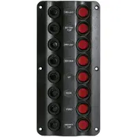 Talamex Switchpanel Wave Design 8 Kontakter 12v