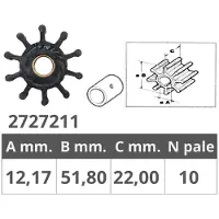 Jabsco 18653 Original Impeller