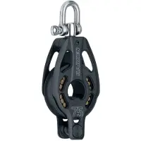 Harken Talje Med Krog 75 Mm