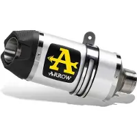 Arrow Indy Race Aluminium Dark With Carbon End Cap Husqvarna Svartpilen/vitpilen 125 ´21-22 Homologeret Lyddæmper