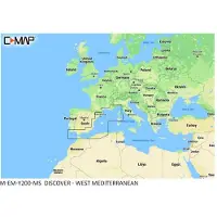 C-MAP Kort Over Det Vestlige Middelhav