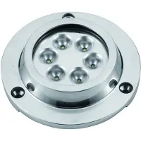 A.a.a. Ip68 6x3w Rund Undervands Hvid Led-lampe