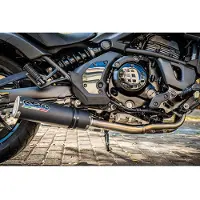 Gpr Exhaust Systems M3 Black Titanium Kawasaki Vulcan 650 S 2017-2020 E4 Round Homologeret Fuldlinjesystem