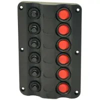 Euromarine Elektrisk Panel Med 6 Afbrydere