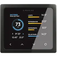 Simarine Monteringspanel Batteridisplay