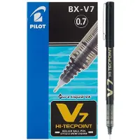 Pilot BX-V7-B Hi-Tecpoint rullekuglepen 0,7 mm spids - sort ?ske med 12 stk.