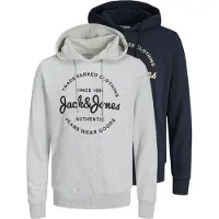 Jack & Jones Sweatshirt 'JJForest' navy / gul / grå-meleret