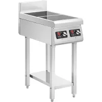 Usorteret Royal Catering 2 degiklių laisvai pastatoma indukcinė viryklė 400 V 2 x 3500 W