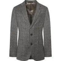 Hackett London Hackett Londontil mænd. HM470542 Blazer 130S Pow grå (48/32), Casual, Party, Bomuld, Klassisk