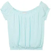 Tom Tailor Cropped Allover Printed ærmeløs Bluse