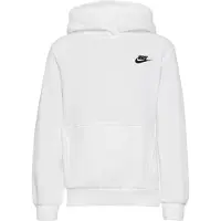 Nike Sweatshirt 'Club Fleece' sort / hvid