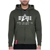 Alpha industries Sweatjakke oliven / hvid