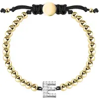 La Petite Story Boules Letter E Armbånd
